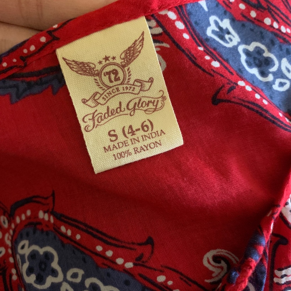 Women’s S | Americana sleeveless top | Faded Glory - Picture 3 of 3